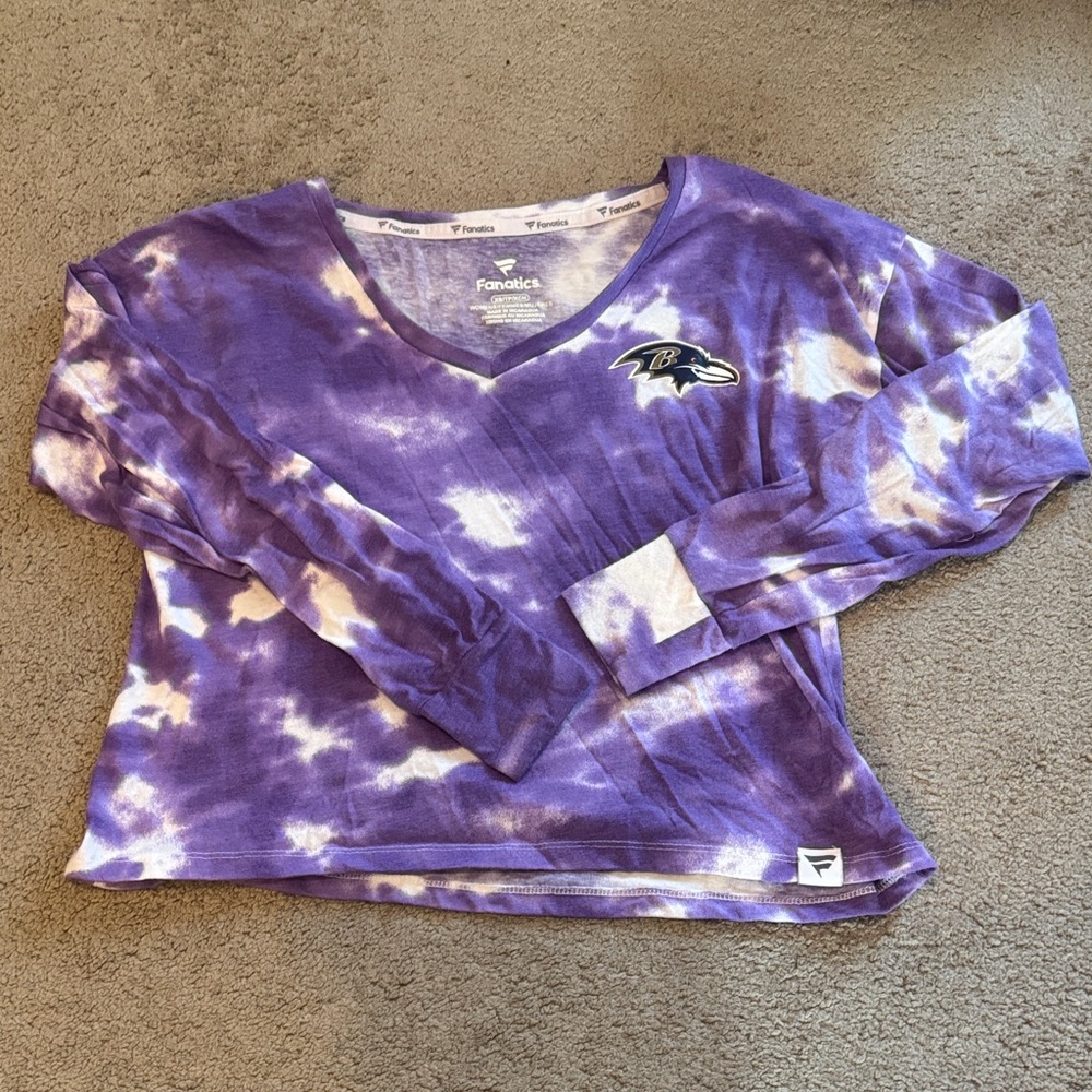 Fanatics WEAR by Erin Andrews Ravens Long Sleeve Tee